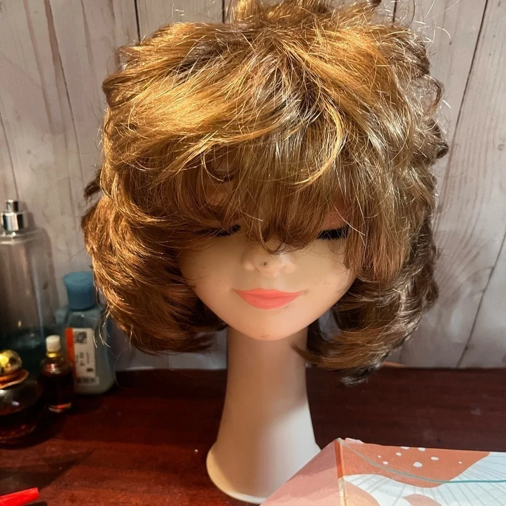 R & B Collection Curly Fluffy Full layered Color 27 Wig For Women